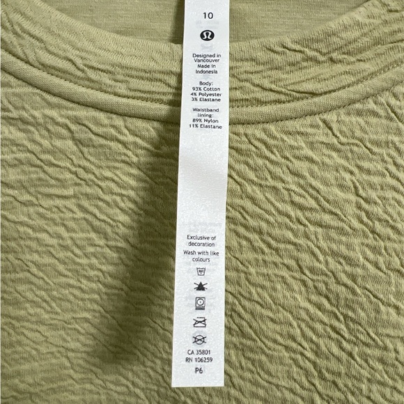 Lululemon Textured Crewneck Pullover size 10 dew green - Picture 6 of 8